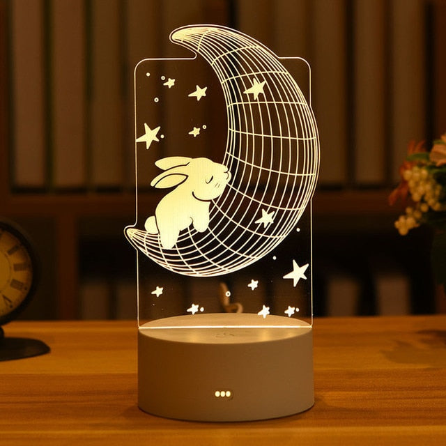 Acrylic Led Night Light - K&L Trending Products