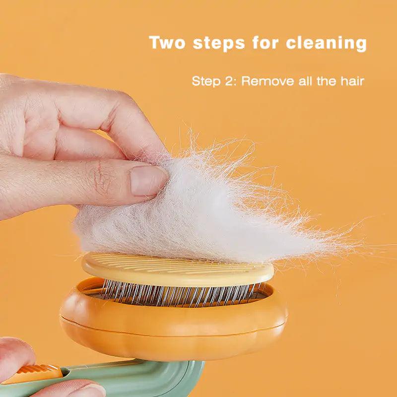 Pumpkin Pet Brush, Self Cleaning Slicker Brush - K&L Trending Products