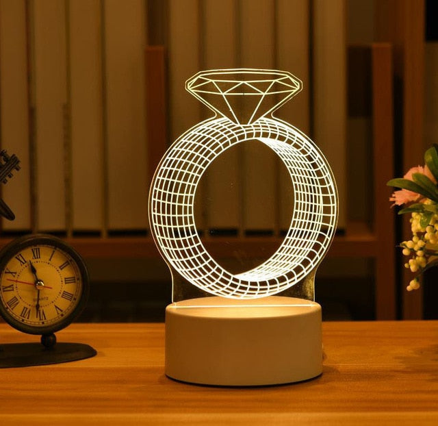 Acrylic Led Night Light - K&L Trending Products