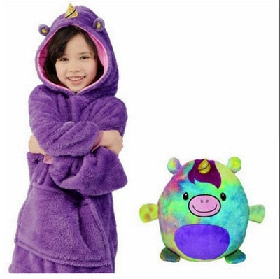 Kids Pets Blanket Hoodie Soft Plush - K&L Trending Products