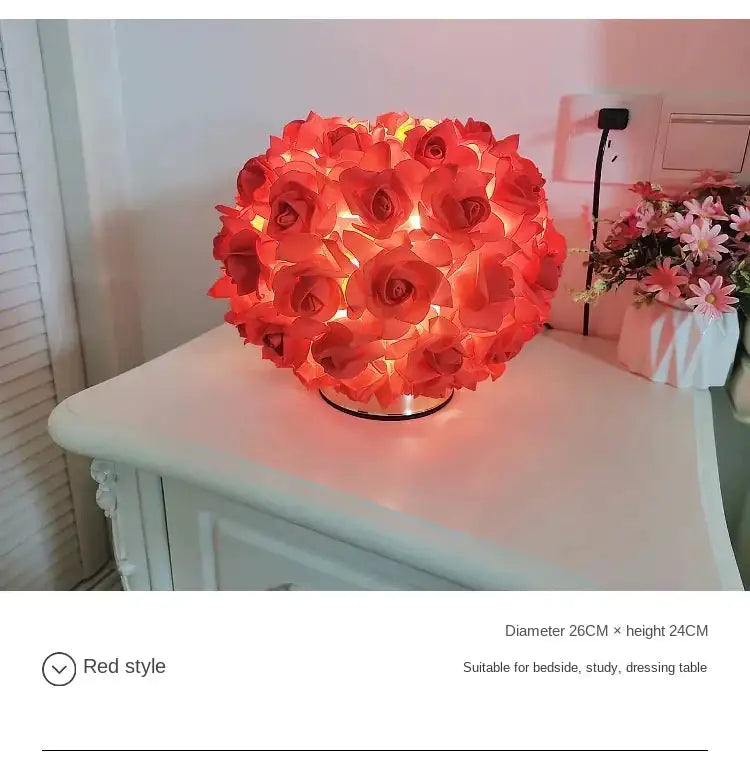 LED Table Lamp Rose Flower Bonsai Tree Night Lights Garland - K&L Trending Products