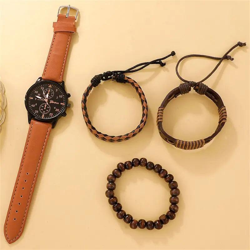 New Men's Watch Luxury Bracelet Set - K&L Trending Products