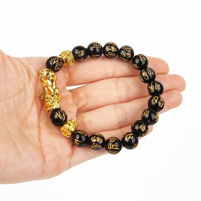 Feng Shui Wealth Bracelet: Black Beads - K&L Trending Products