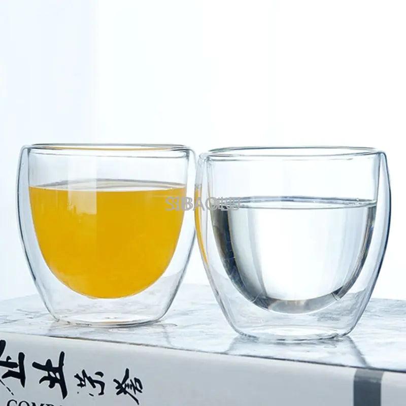 Heat Resistant Double Wall Glass Cup - K&L Trending Products