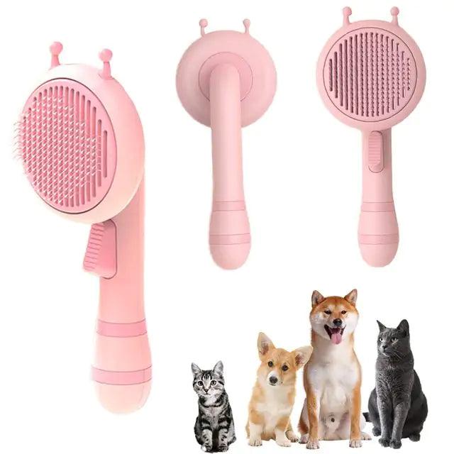 Pumpkin Pet Brush, Self Cleaning Slicker Brush - K&L Trending Products