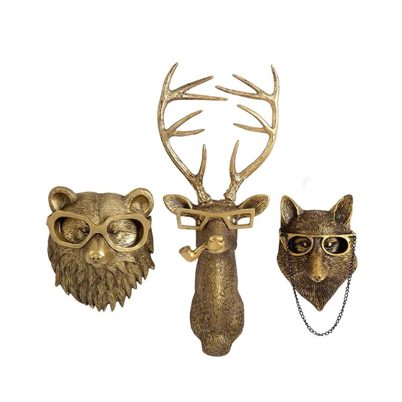 Antique Animal Wall Decorative Figurines - K&L Trending Products