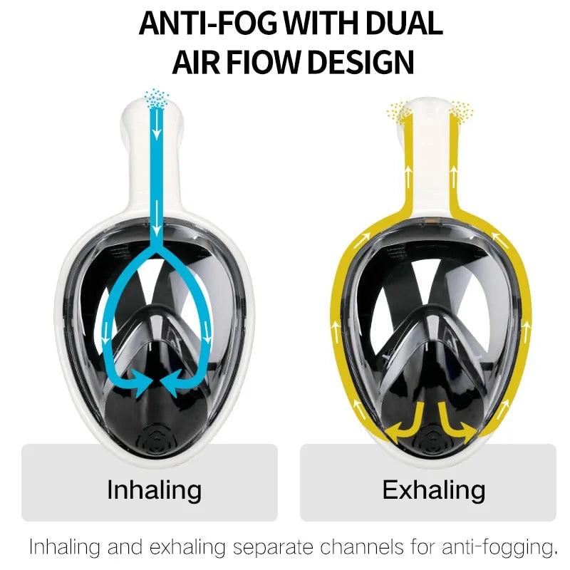 Full Face Scuba Diving Snorkel Goggles - K&L Trending Products