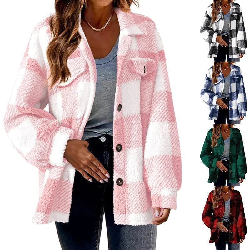 Plush Button-Up Jacket