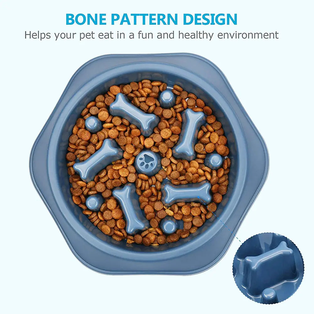 Slow Feeder Bone Design Pet Bowl - K&L Trending Products