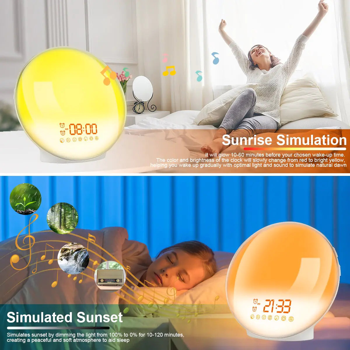 Wake Up Light Alarm Clock - K&L Trending Products