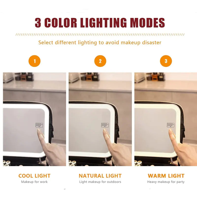 LED Light Cosmetic Bag - K&L Trending Products