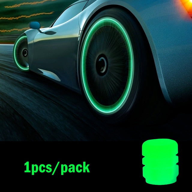 Fluorescent Night Glowing Valve Caps - K&L Trending Products