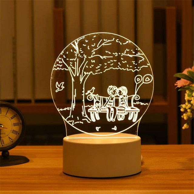 Acrylic Led Night Light - K&L Trending Products