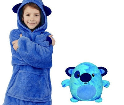 Kids Pets Blanket Hoodie Soft Plush - K&L Trending Products