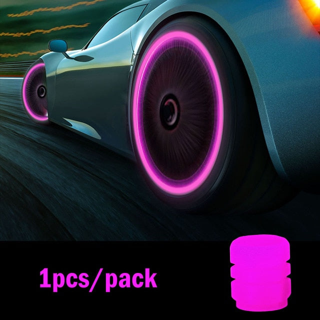 Fluorescent Night Glowing Valve Caps - K&L Trending Products