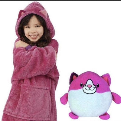 Kids Pets Blanket Hoodie Soft Plush - K&L Trending Products