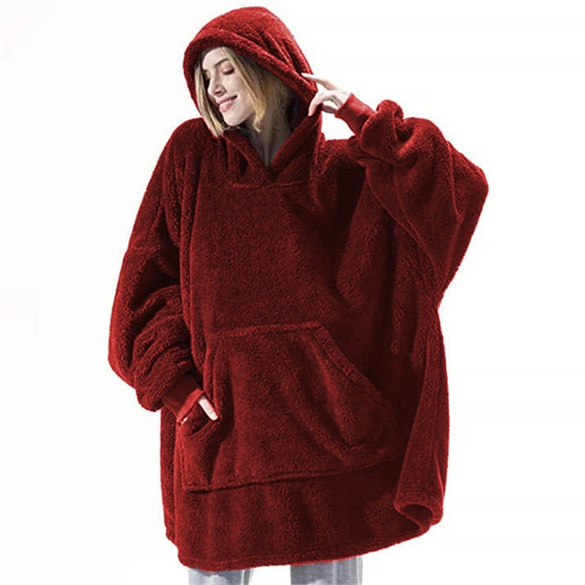 Blanket with Sleeves Oversized Hoodie - K&L Trending Products