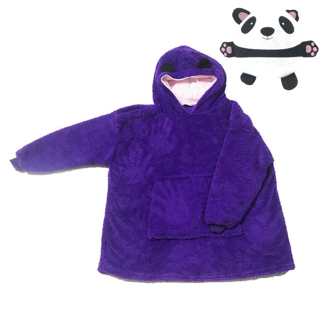 Kids Pets Blanket Hoodie Soft Plush - K&L Trending Products