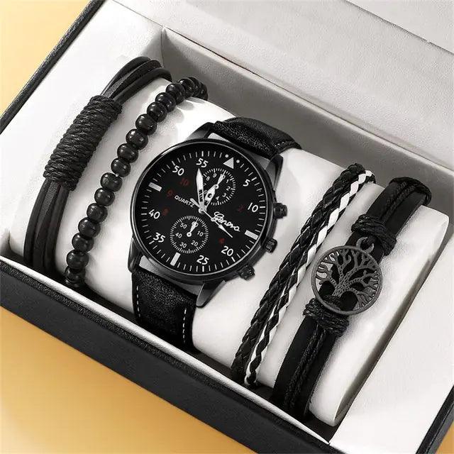 New Men's Watch Luxury Bracelet Set - K&L Trending Products