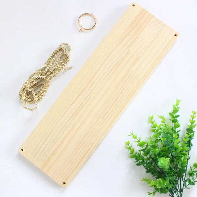 Wooden Rope Swing Shelf - K&L Trending Products