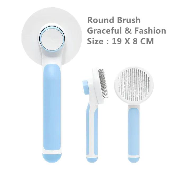 Pumpkin Pet Brush, Self Cleaning Slicker Brush - K&L Trending Products