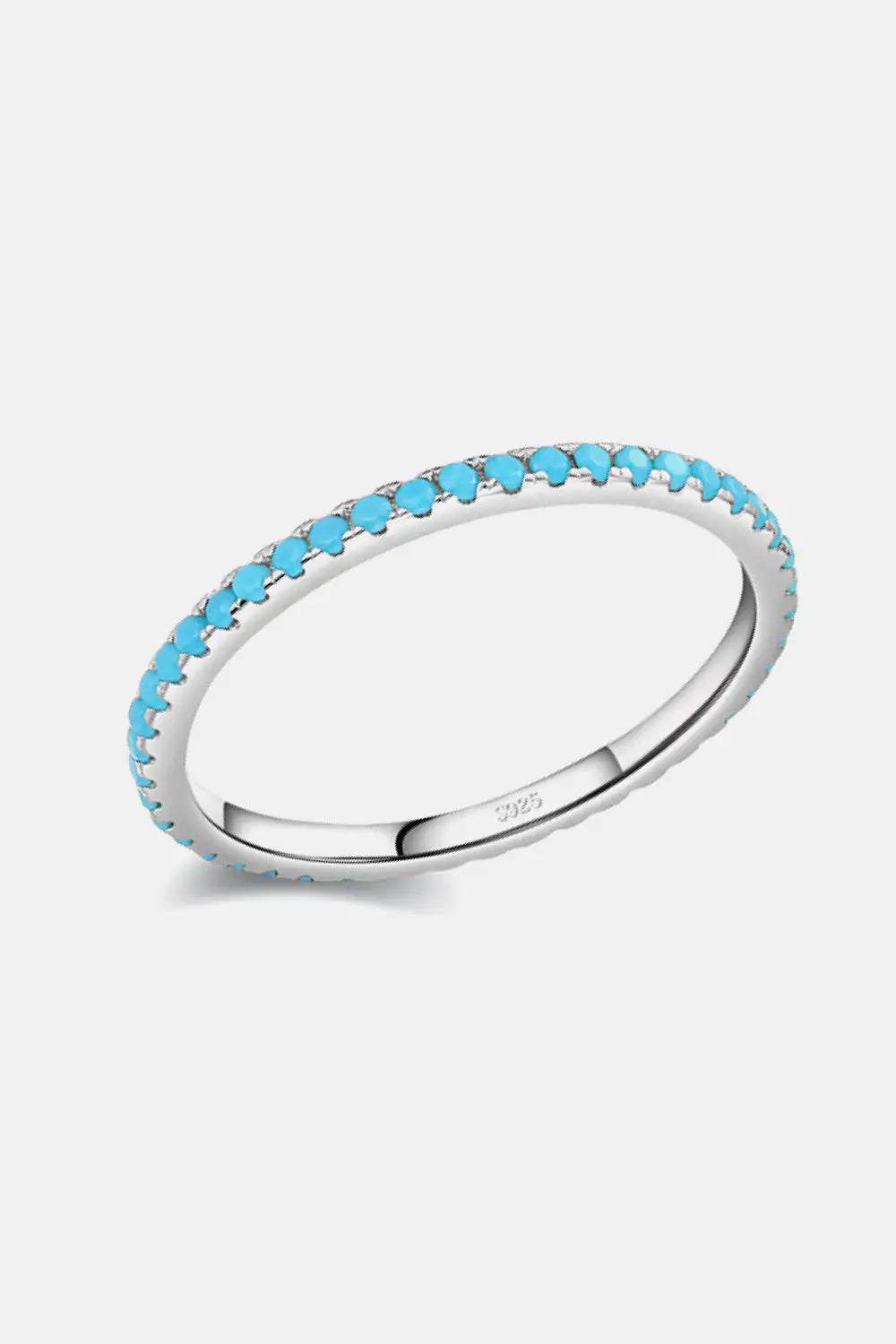 925 Sterling Silver Artificial Turquoise Ring - K&L Trending Products