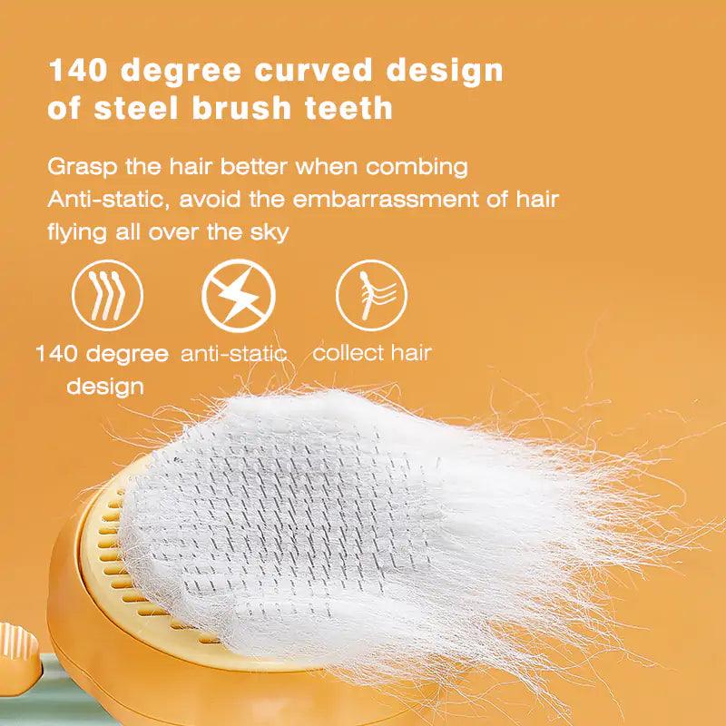 Pumpkin Pet Brush, Self Cleaning Slicker Brush - K&L Trending Products