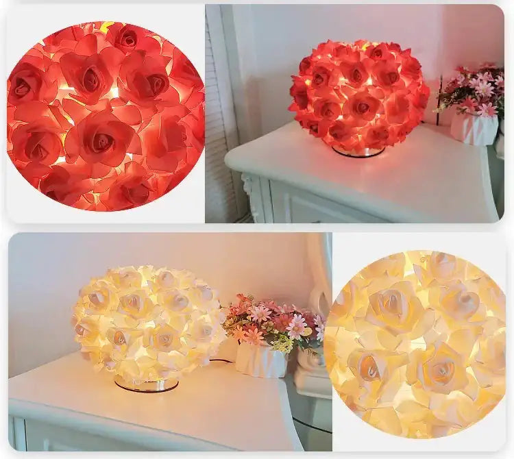 LED Table Lamp Rose Flower Bonsai Tree Night Lights Garland - K&L Trending Products