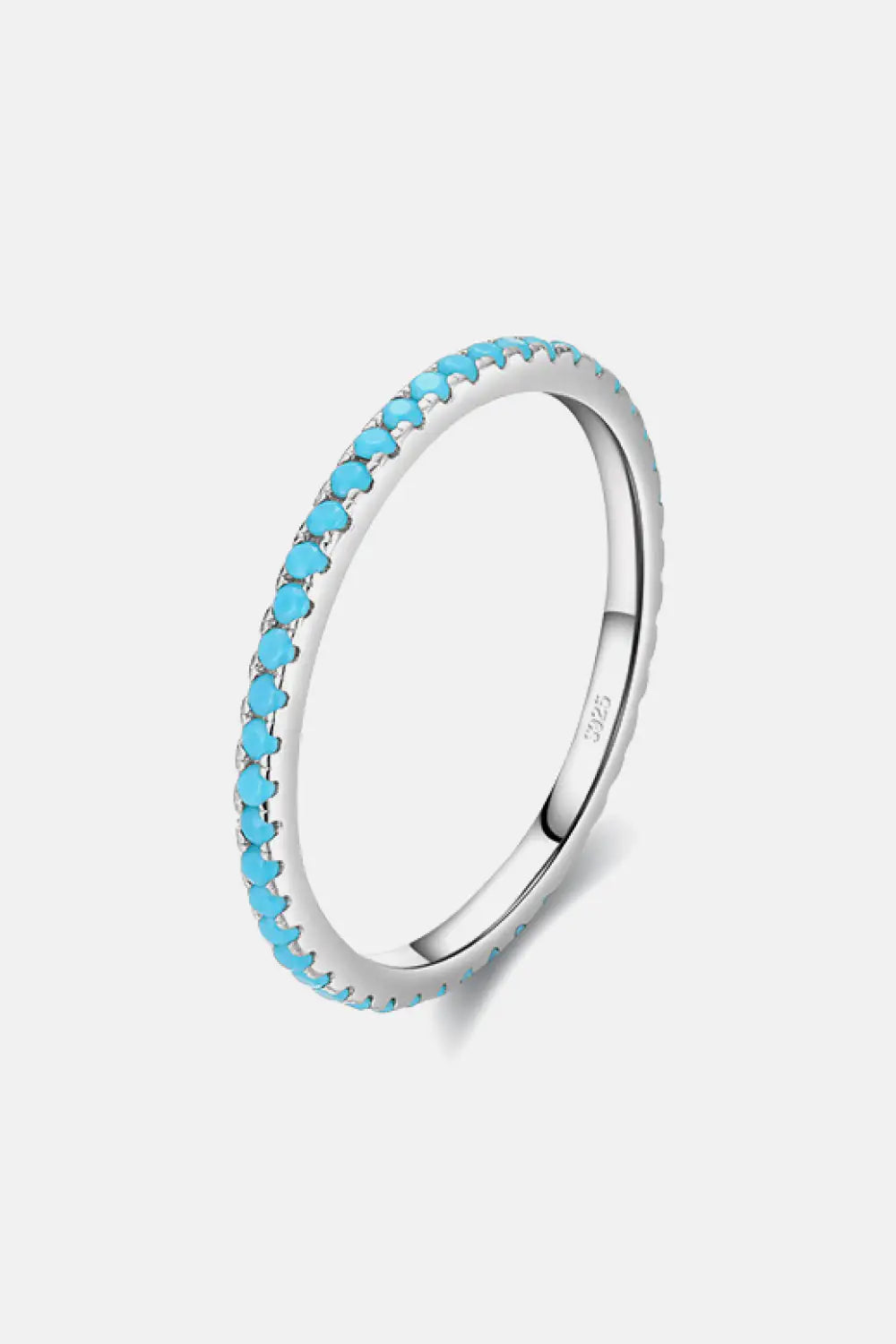 925 Sterling Silver Artificial Turquoise Ring - K&L Trending Products