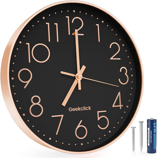 12" Silent Wall Clock - K&L Trending Products