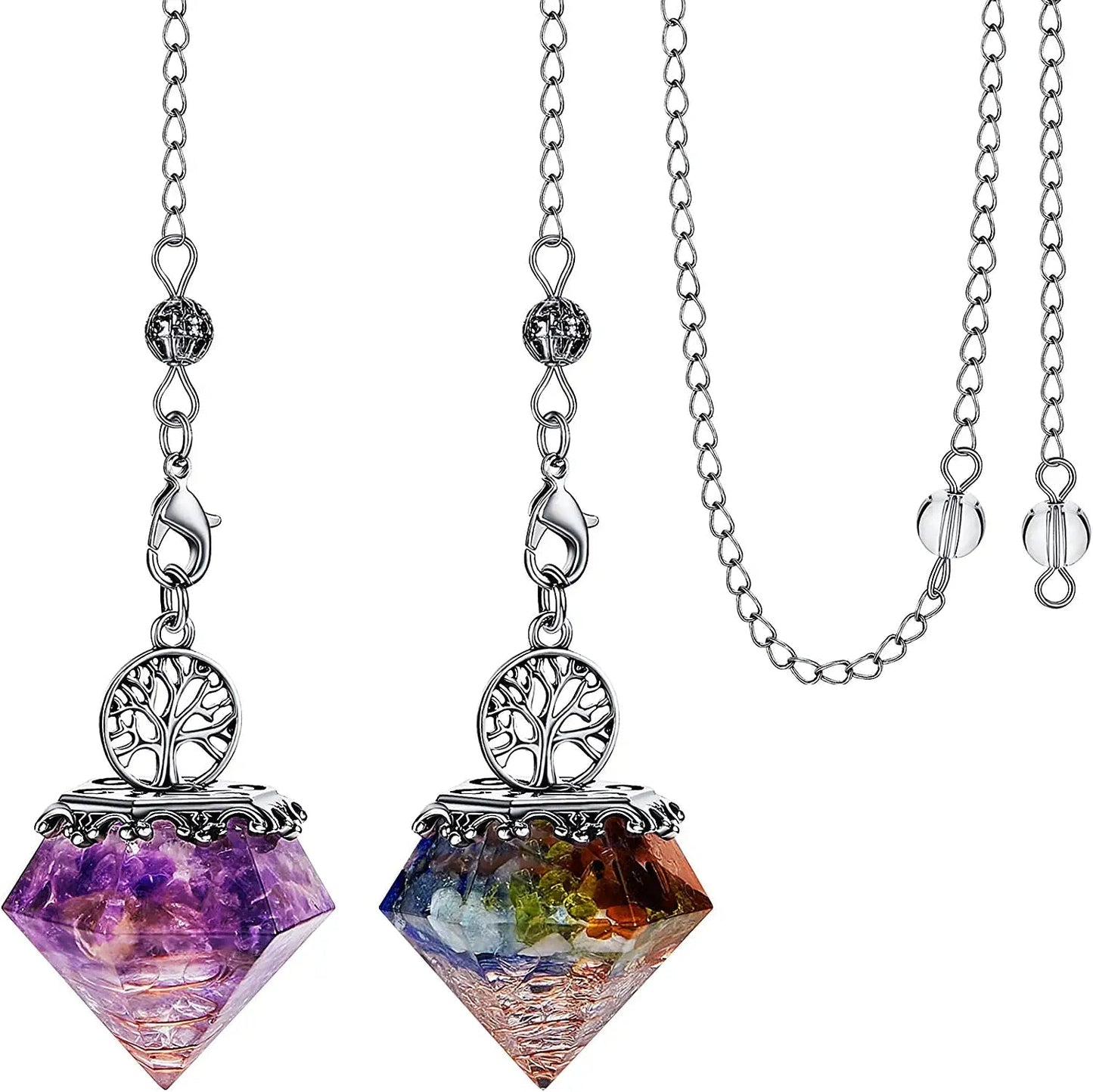 2 Pieces Chakra Pendulum Crystal - K&L Trending Products