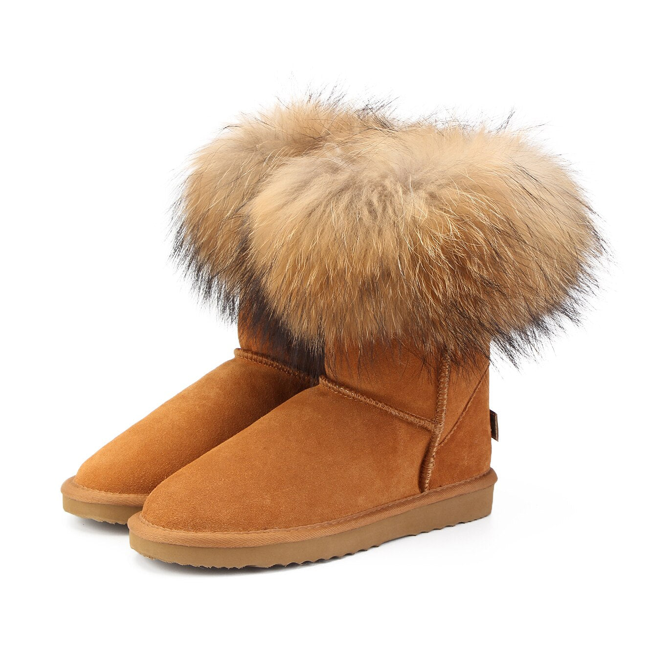 Women's Fox Fur Snow Boots - K&L Trending Products