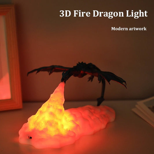 3D Printed Dragon LED Night Lamp - K&L Trending Products