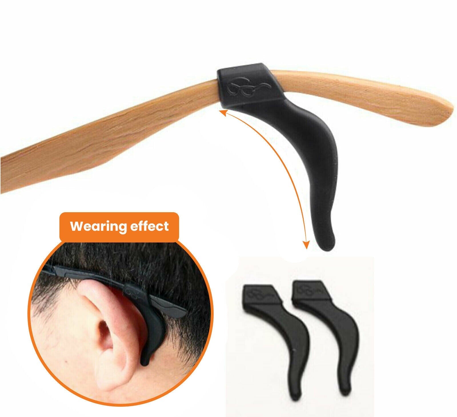 4 Pair Anti Slip Glasses Ear Hooks Tip - K&L Trending Products