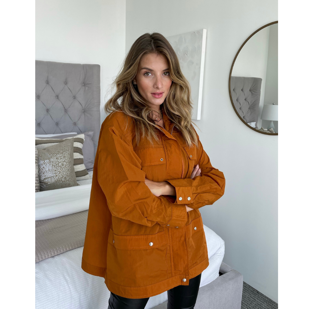 Orange Lightweight Jacket - K&L Trending Products