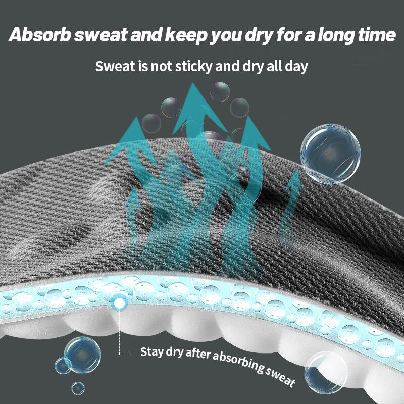 4D Latex Sport Support Running Insoles - K&L Trending Products