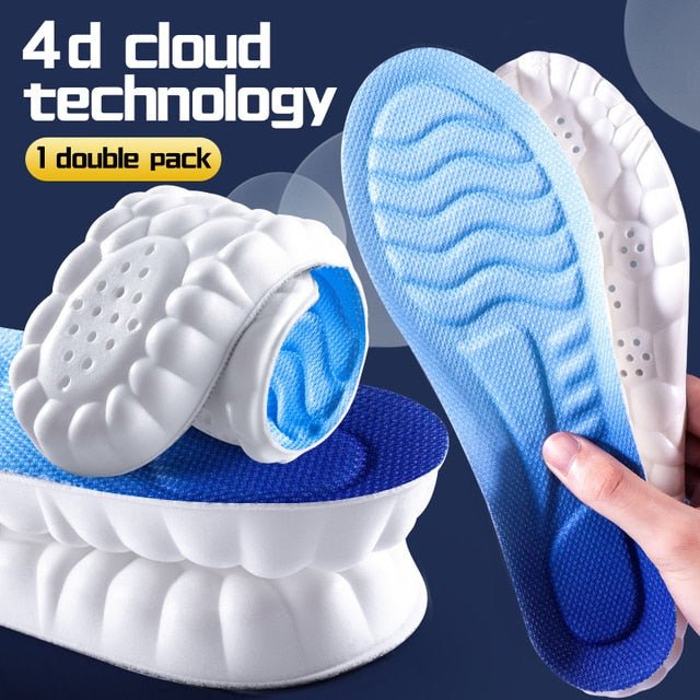 4D Latex Sport Support Running Insoles - K&L Trending Products