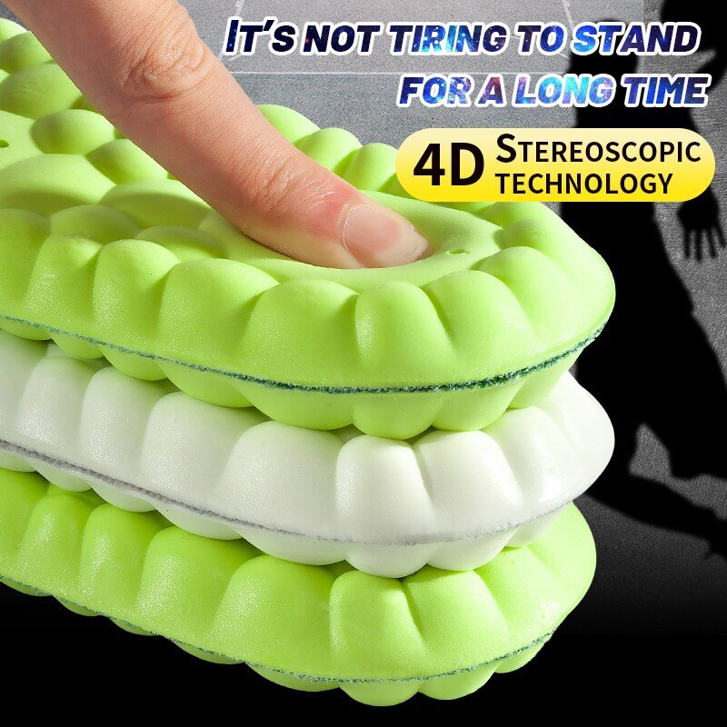 4D Latex Sport Support Running Insoles - K&L Trending Products