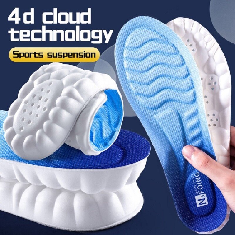 4D Latex Sport Support Running Insoles - K&L Trending Products