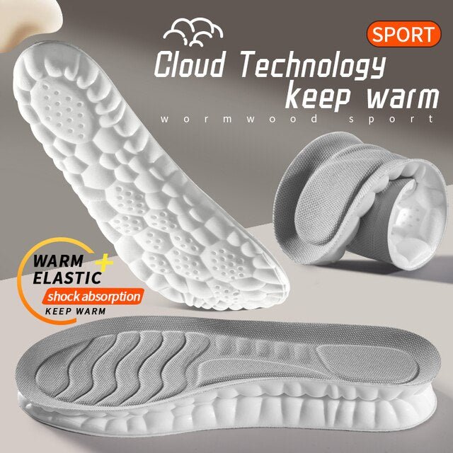 4D Latex Sport Support Running Insoles - K&L Trending Products