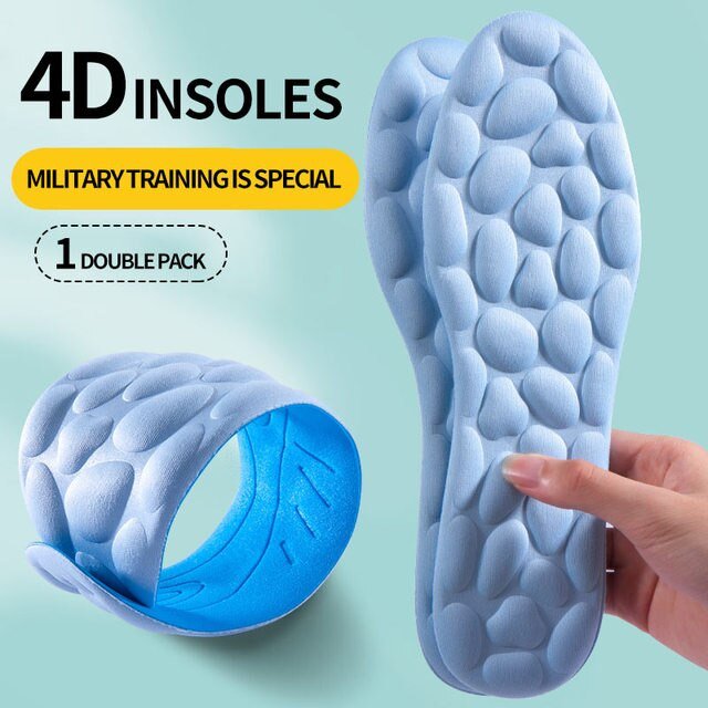 4D Latex Sport Support Running Insoles - K&L Trending Products