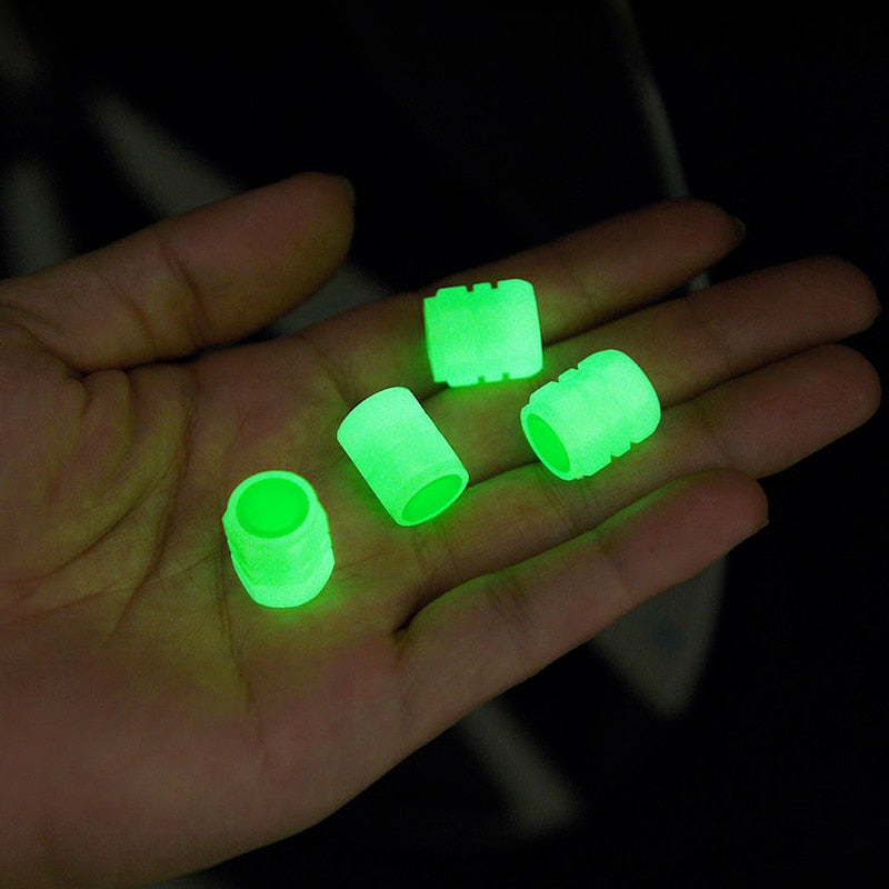 Fluorescent Night Glowing Valve Caps - K&L Trending Products