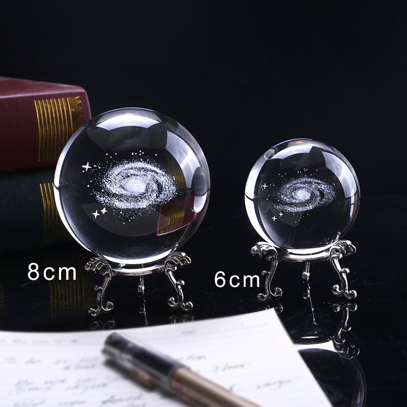 6/8cm Galaxy Miniature 3D Crystal Ball - K&L Trending Products