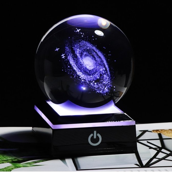 6/8cm Galaxy Miniature 3D Crystal Ball - K&L Trending Products