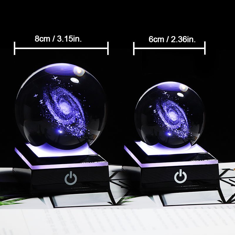 6/8cm Galaxy Miniature 3D Crystal Ball - K&L Trending Products