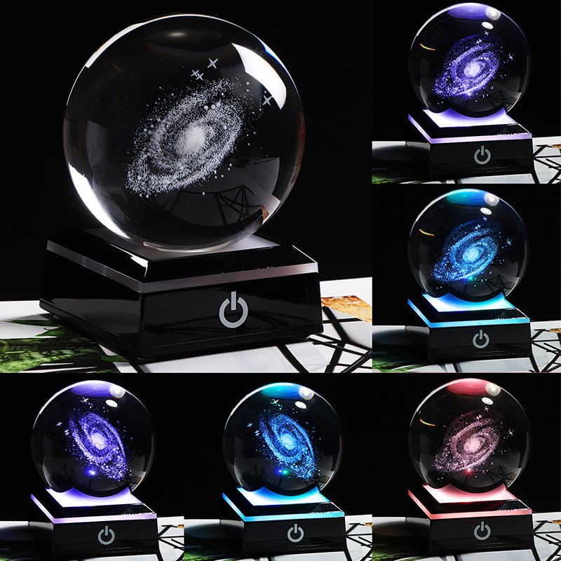 6/8cm Galaxy Miniature 3D Crystal Ball - K&L Trending Products