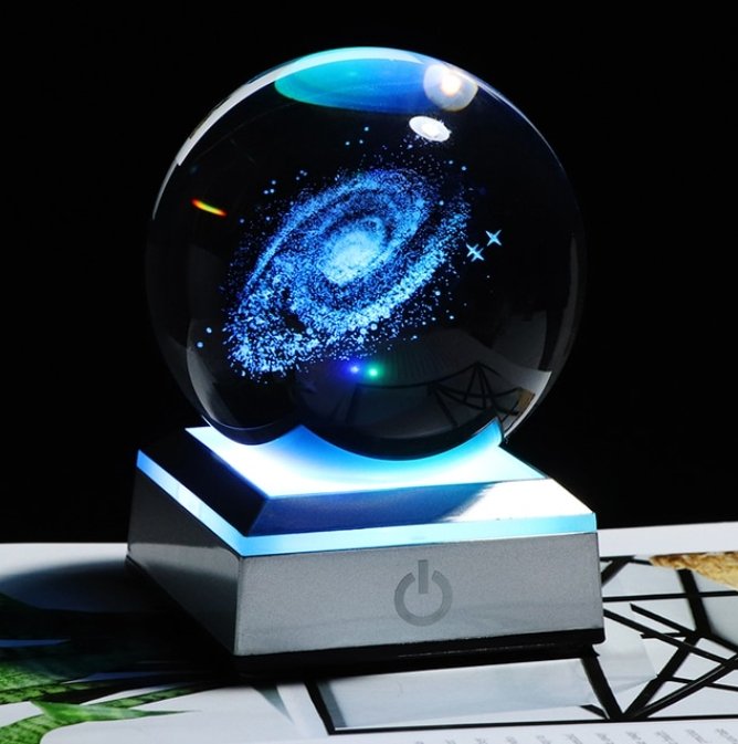 6/8cm Galaxy Miniature 3D Crystal Ball - K&L Trending Products