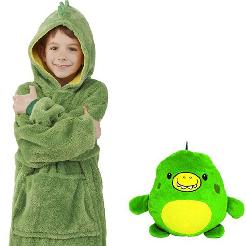 Kids Pets Blanket Hoodie Soft Plush - K&L Trending Products