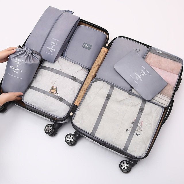 8Pcs/set Large Capacity Travel Organizer - K&L Trending Products