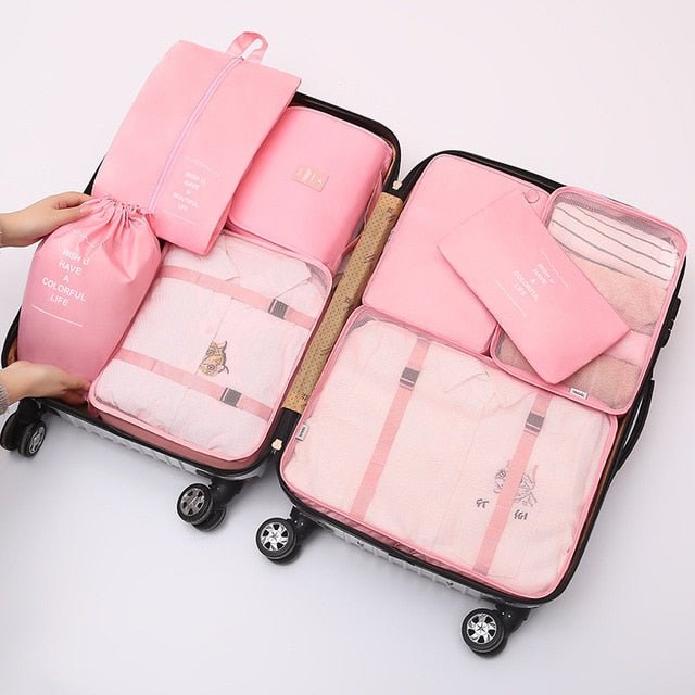 8Pcs/set Large Capacity Travel Organizer - K&L Trending Products